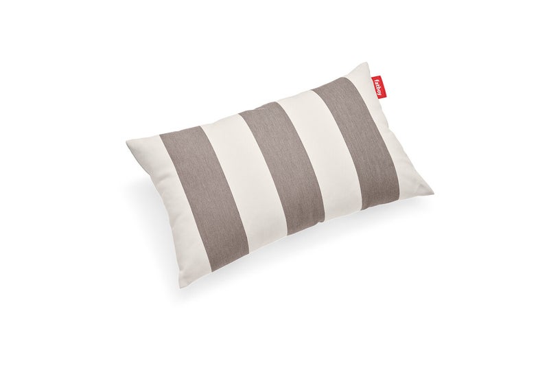 Fatboy King Outdoor Pillow | UV-resistant | Water and dirt repellent PVC coating | Indoor/Outdoor | Bleach cleanable | Stain-resistant | 100% Olefin | 66 x 40 cm - Stripe Cacao - Image 1